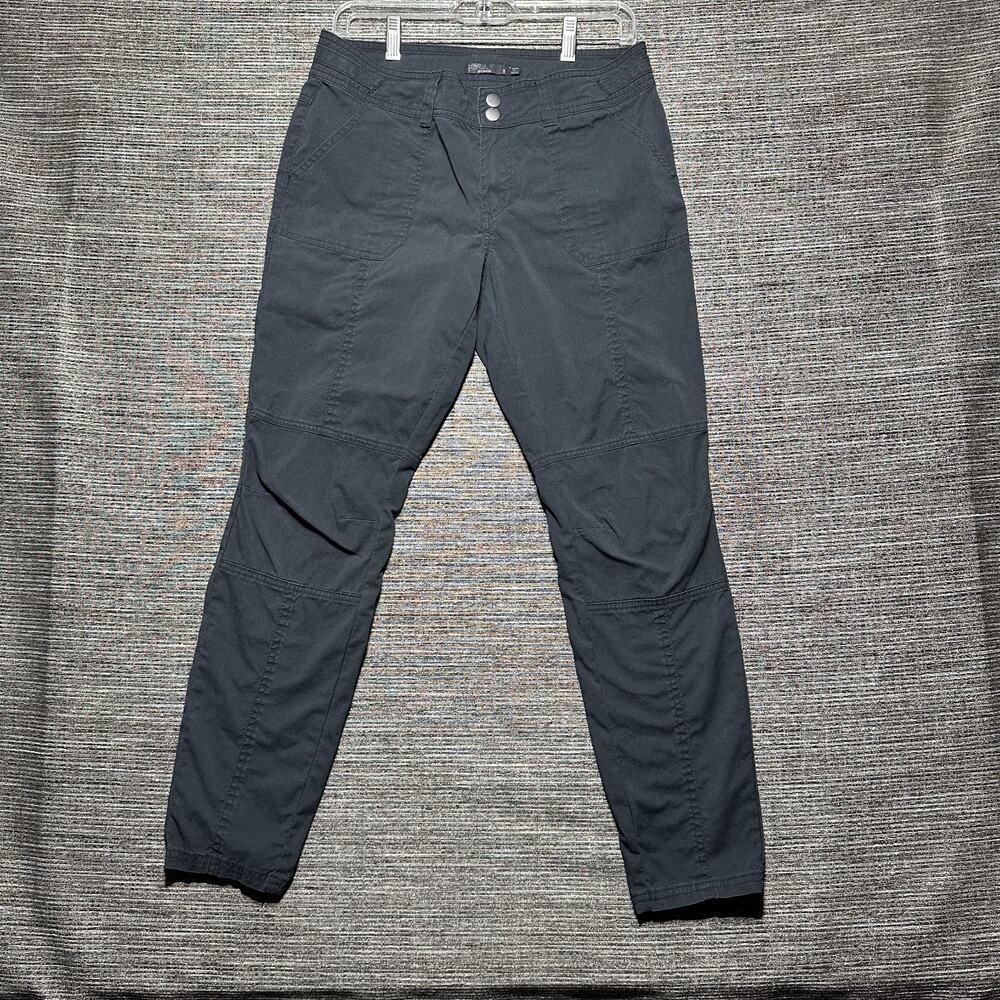 Prana Essex Pants Women's Size 8 Black Tapered Cargo Hiking Outdoor W43180731